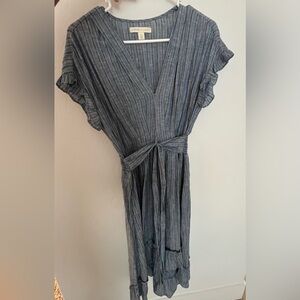 Chelsea & Violet Blue Striped Midi Dress